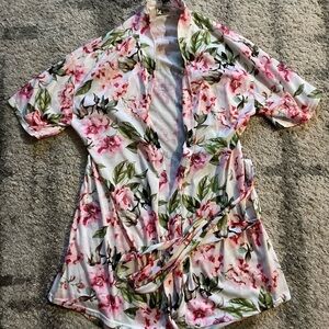 Flower Robe colorful tie